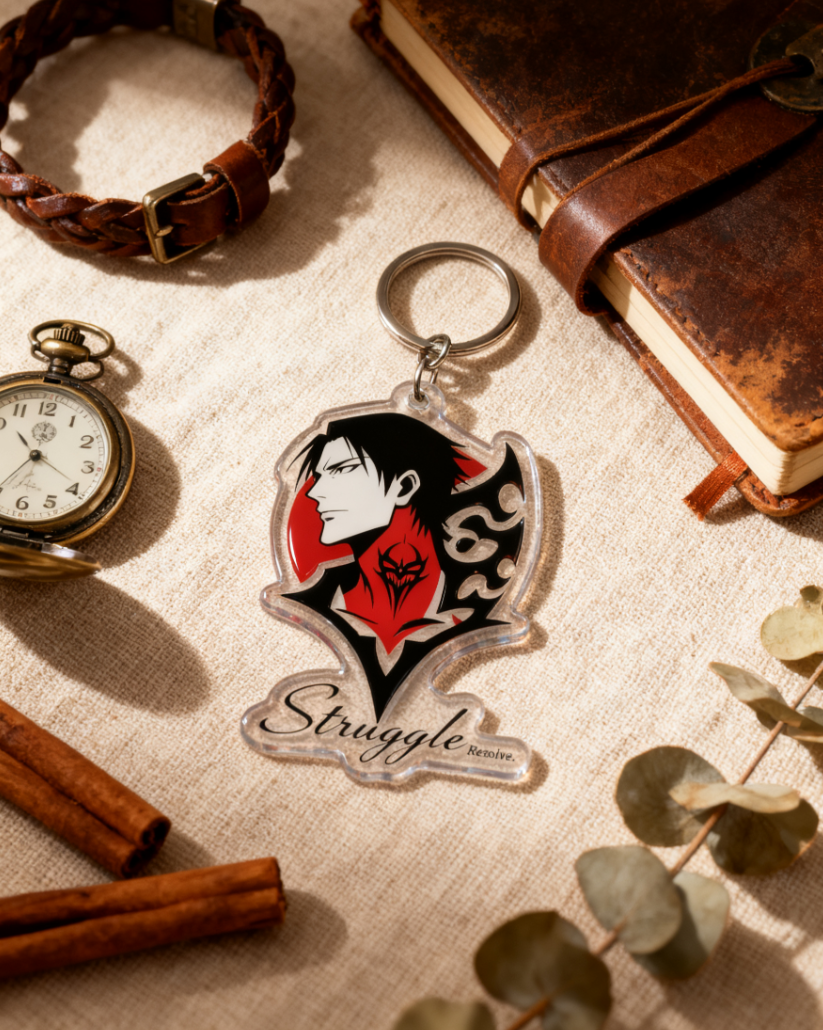 Dark fantasy anime acrylic keychain
