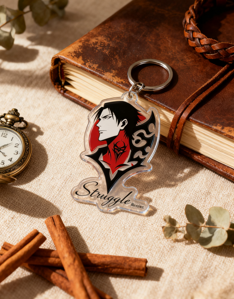 Dark fantasy anime acrylic keychain