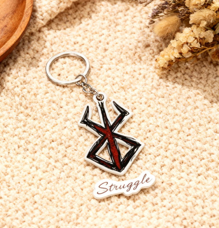 Dark Anime Keychain for Goth Lovers