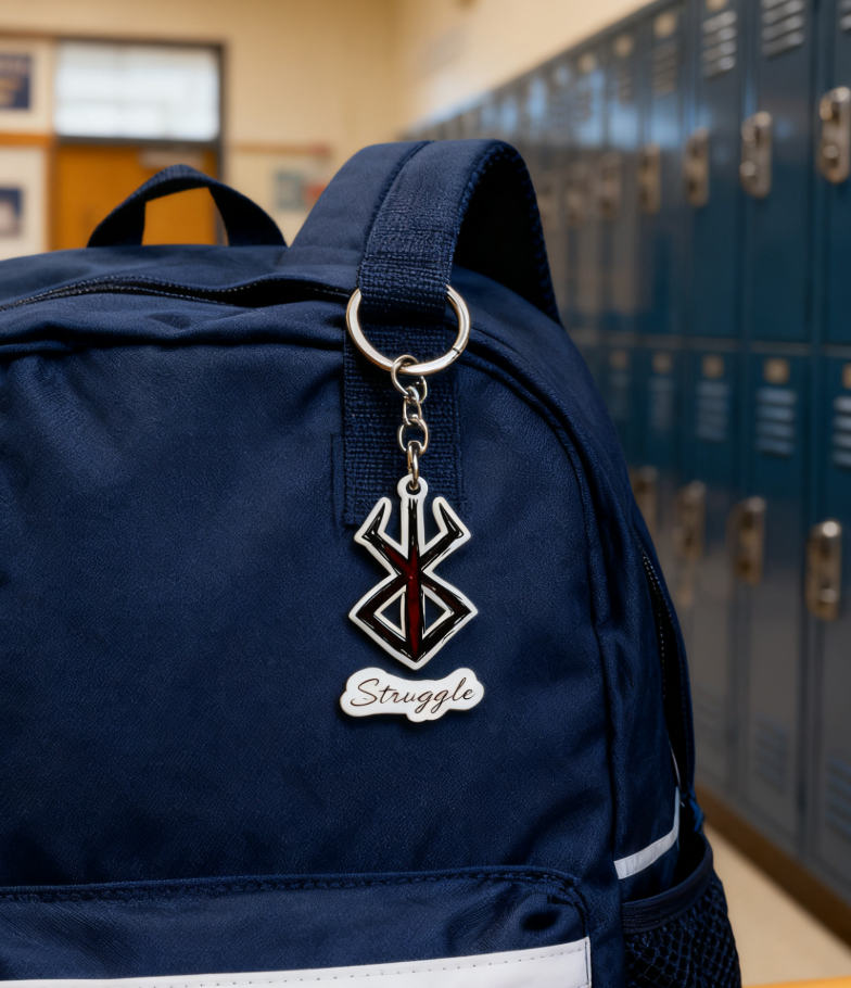 Dark Anime Keychain for Goth Lovers